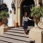 La Artista Plástica jerezana Inma Peña en la sede de la Fundación Valentín de Madariaga, Sevilla