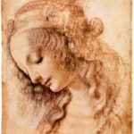 Leonardo da Vinci. 1470-1476, pluma, tinta y pigmento blanco sobre papel, 28,2×19,9 cm. Florencia, Gabinete de Diseños e Impresos de los Uffizi. Galería Uffizi.