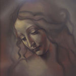 Cabeza de Muchacha, versión de Leonardo Da Vinci realizada a Pastel por la artista plástica jerezana Inmaculada Peña en mayo del 2004.