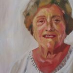 Retrato al óleo de la abuela de la artista, realizado por Inma Peña en 2006