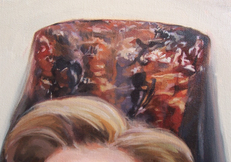 Retrato al óleo de Madrina por la Artista Plástica Inma Peña en 2007 (detalle)
