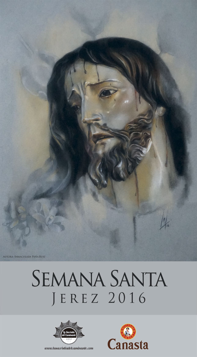 Cartel Semana Santa Jerez 2016, realizado por la Artista Plástica Inma Peña, para La Sacristía del Caminante.