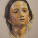 Retrato a pastel de la Virgen de la Luz por la Artista Plástica Inma Peña en 2018
