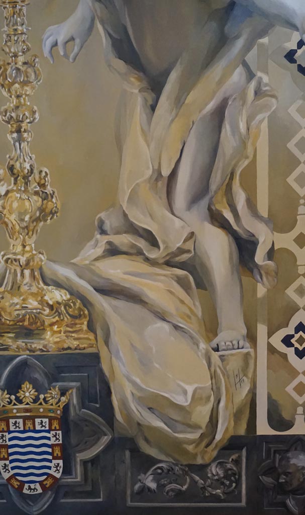 Cartel oficial del Corpus Christi de Jerez 2019 realizado por la artista plástica Inma Peña en 2019 (detalle)