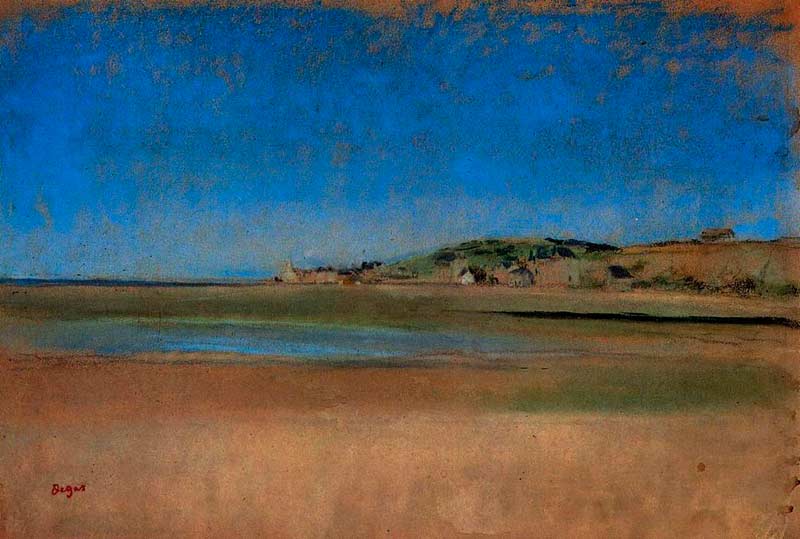 Casas junto al mar, Degas
