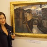 La artista plástica Inma Peña y su obra Recuerdos de Granada en la XXVIII Edición de la Muestra pictórica y escultórica Jerez, Paleta de Colores