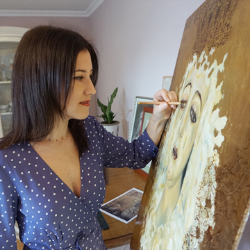 Inmaculada Peña. Artista Plástica, Licenciada en Bellas Artes por la Universidad de Sevilla