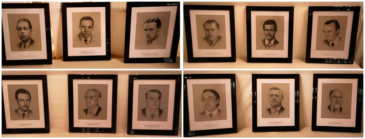 Serie de retratos de Hermanos Mayores de la Hermandad del Mayor Dolor