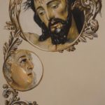 Diseño Ornamental Papeleta de Sitio. Inmaculada Peña Ruiz. 2021, Pastel sobre papel, 42 x 29,7 cm. Sevilla, España. Hermandad Sacramental de las Siete Palabras.