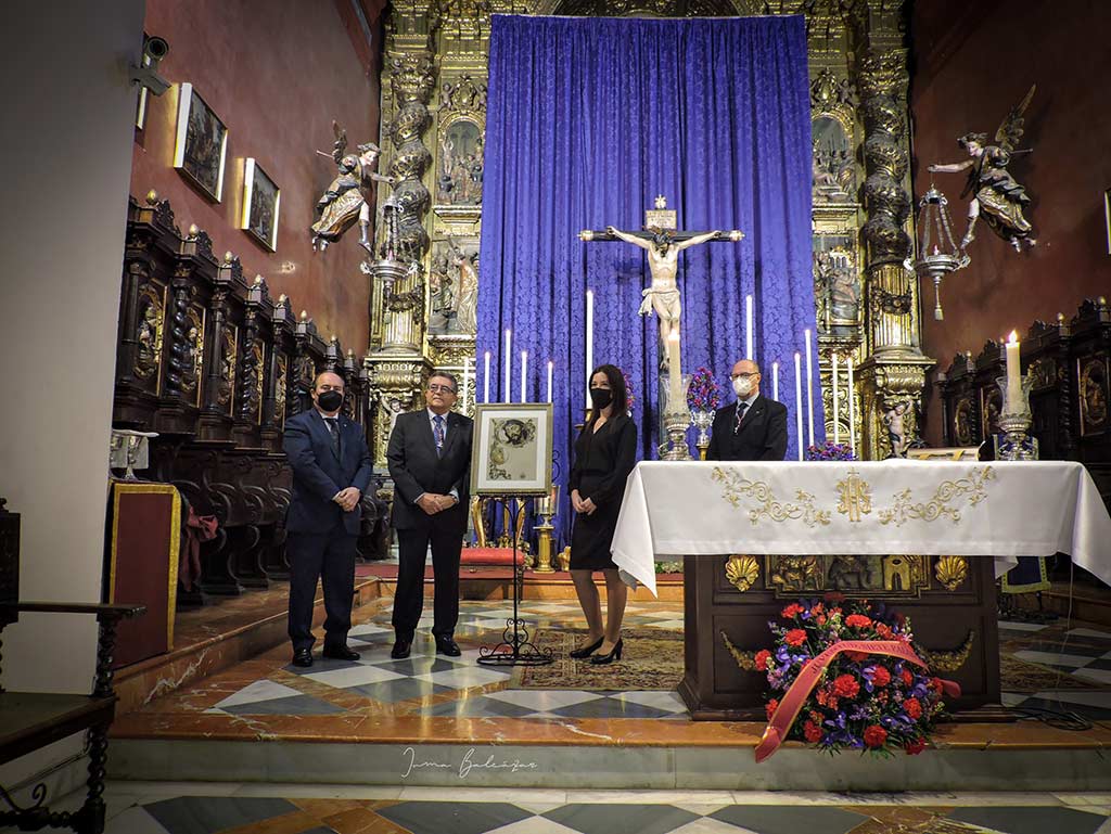 Presentación de la papeleta de sitio extraordinaria de la Hermandad de las Siete Palabras