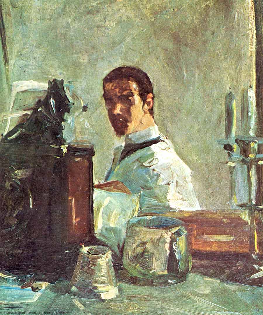 Autorretrato, Henri de Toulouse-Lautrec