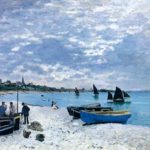 La playa de Saite-Adresse, Claude Monet. 1867, Óleo sobre lienzo, 75x101 cm. The Art Institute, Chicago.