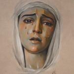 Retrato de María Santísima de las Mercedes realizado por la artista Inmaculada Peña Ruiz en 2022