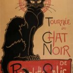 Tournée du Chat Noir de Rodolphe Salis, Théophile Alexandre Steinlen. 1896, Grabado, 136 x 96 cm. Museo de Arte Contemporáneo de Los Ángeles. Estados Unidos.