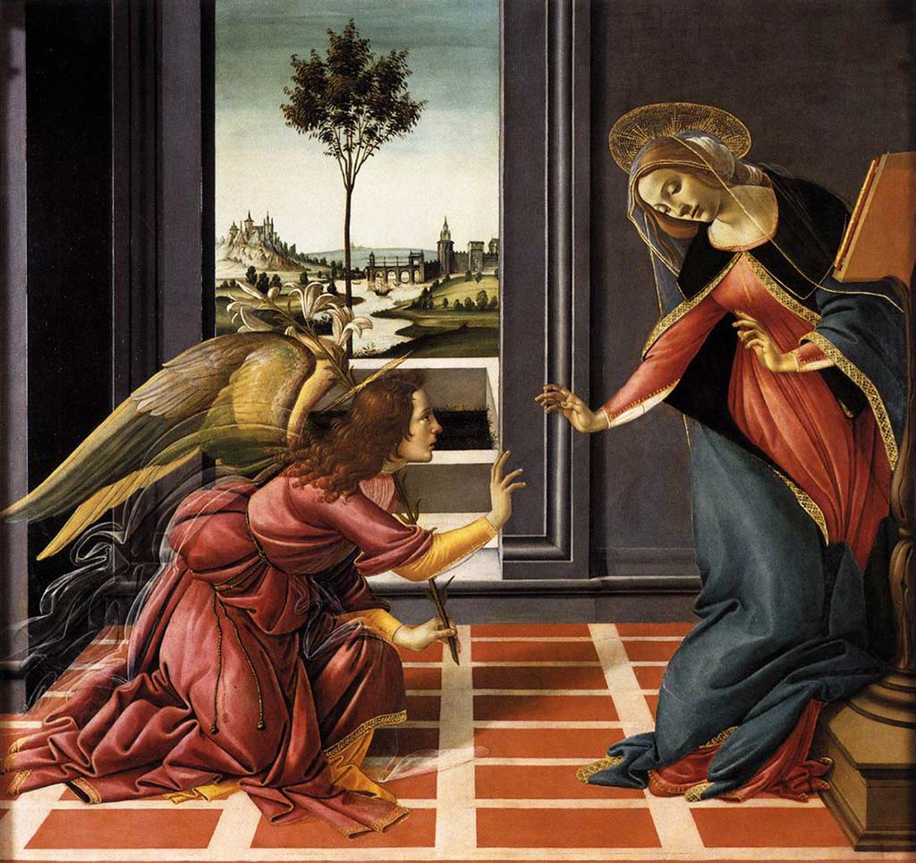 Anunciación (Anunciación de Cestello), Botticelli