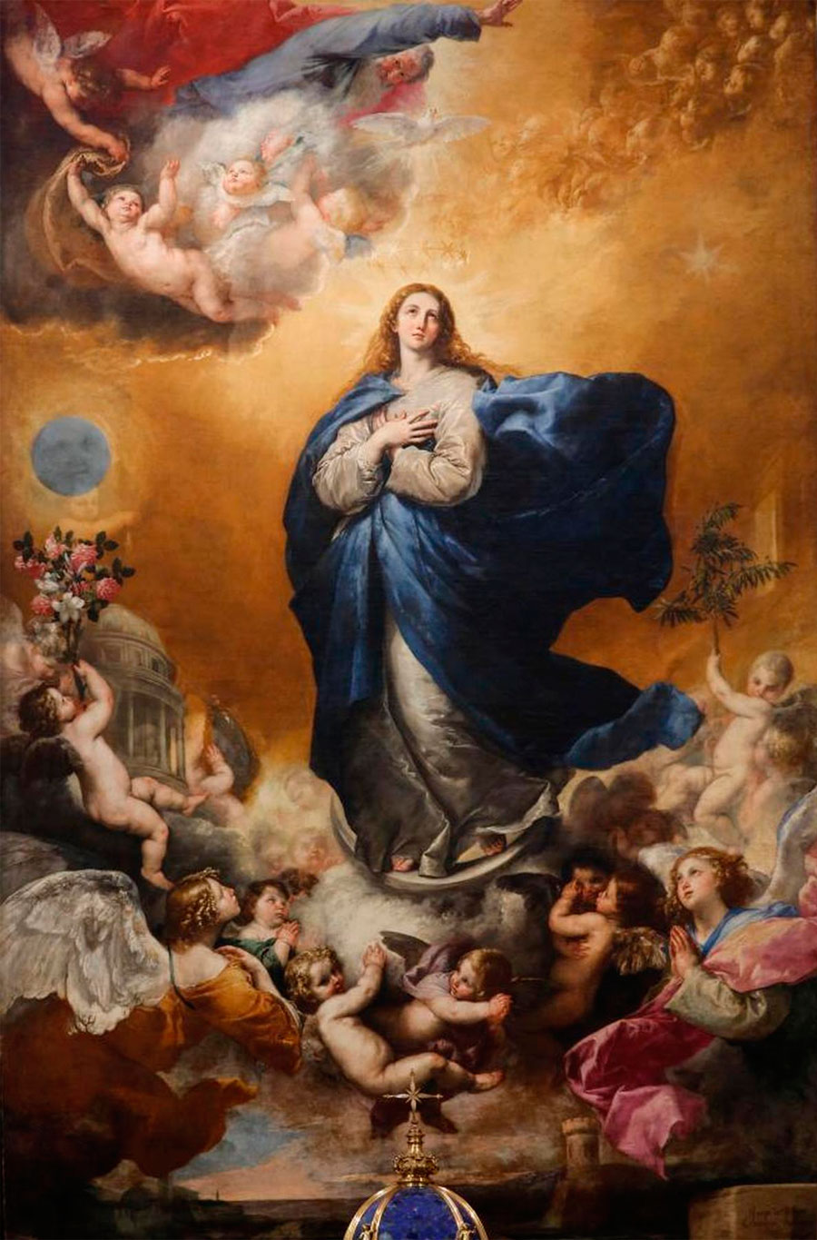 Inmaculada Concepción. José de Ribera. 1635, Óleo sobre lienzo 502 x 329 cm. Salamanca, Iglesia del Convento de las Agustinas Recoletas