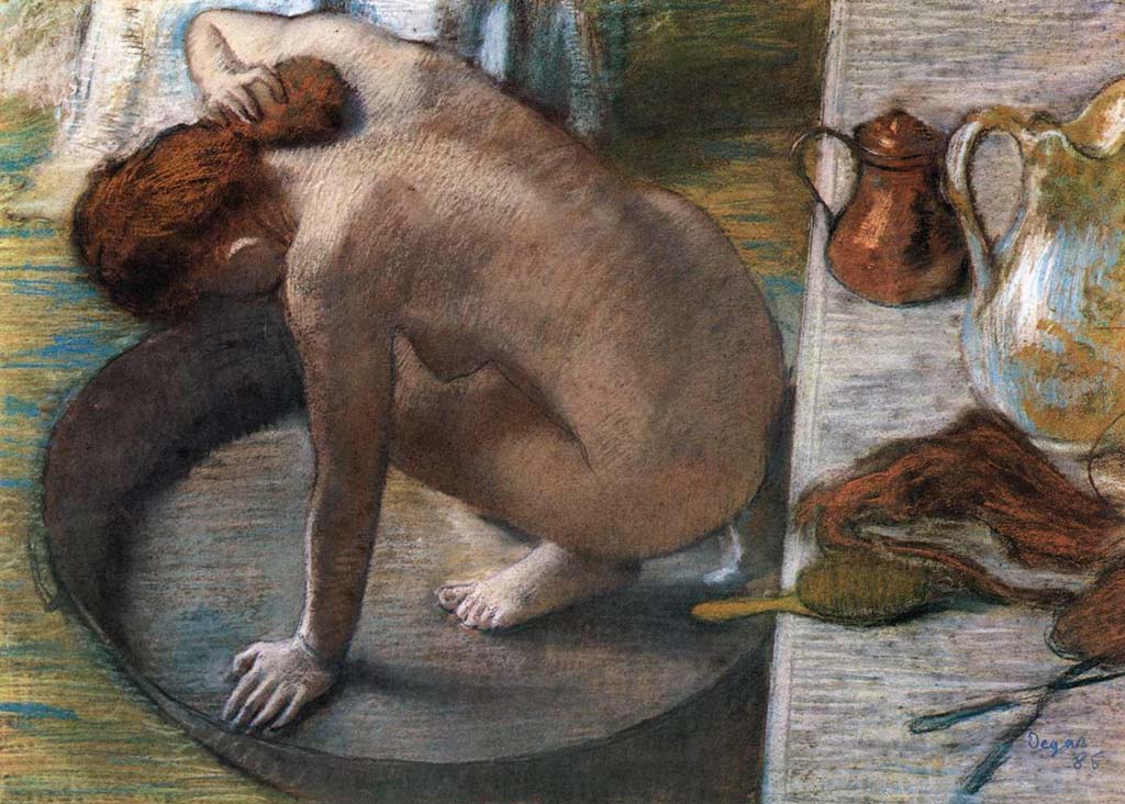 La bañera. Edgar Degas. 1886, Pastel, 60x83 cm. París, Museo d'Orsay.