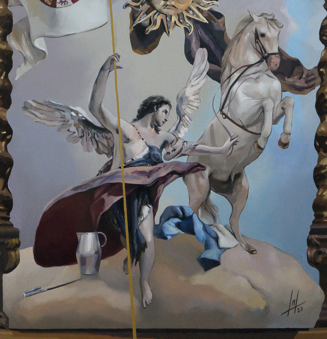 Cartel Oficial de la Semana Santa de Jerez 2024, realizado por Inmaculada Peña Ruiz